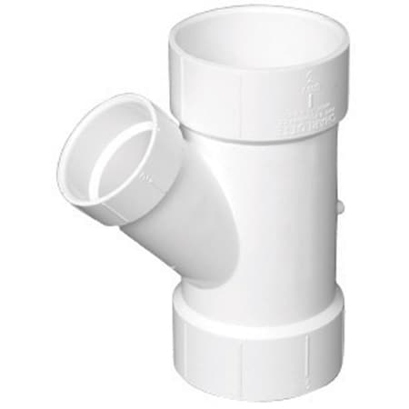 Charlotte Pipe And Foundry Charlotte Pipe Schedule 40 3 in. Hub X 3 in. D Hub PVC Reducing Wye 1 pk PVC006011200